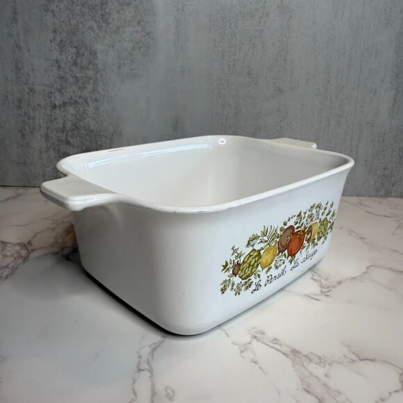 Vintage Corning Ware Spice of Life Le Persil La Sauge Dish 7" x 5.5"x 3" P-4-B - Picture 2 of 5